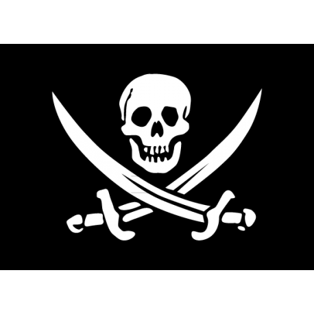 Gran dei Pirati –... AZ FLAG Bandiera Pirata SCIABOLA 250x150cm 