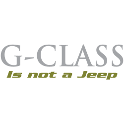 G-CLASS IS NOT A JEEP